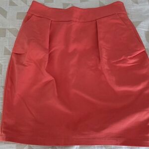 Zara Vibrant Coral Mini Skirt